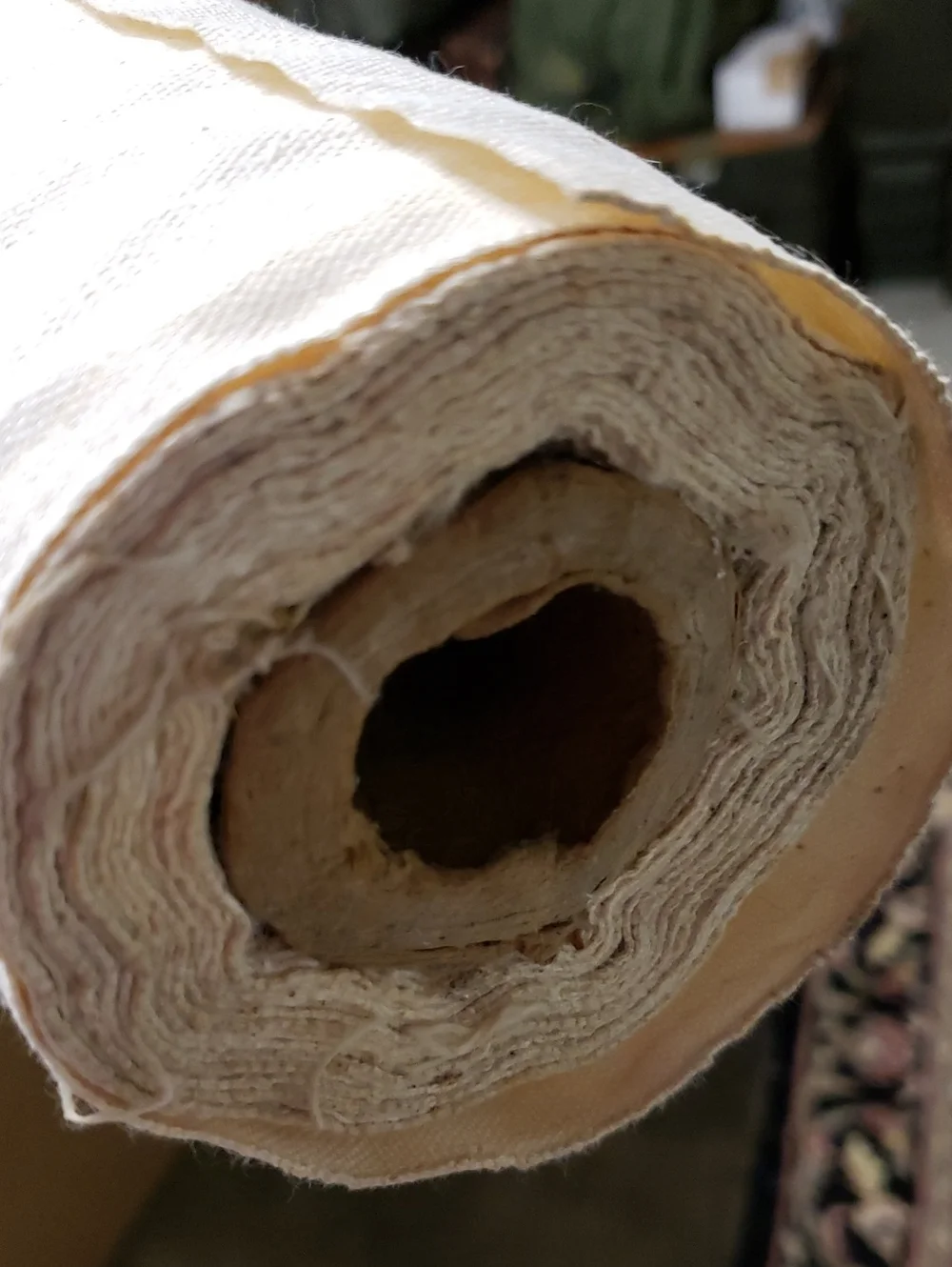 Vintage Natural Canvas Fabric Roll- Natural 2 Yards
